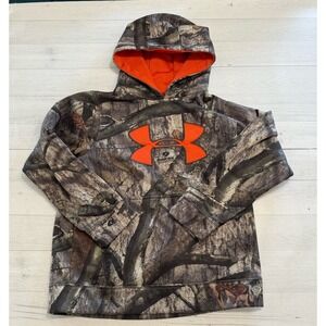 Under Armour kids camo‎ hoodie youth medium